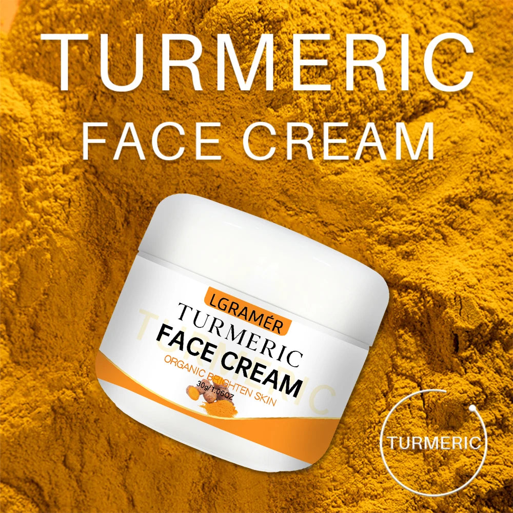 Turmeric Whitening Face Cream Wrinkle Removal Lighten Fine Lines Makes Skin Look More Youthful Birghten Moisturize Facial Care - Moyo Elikia