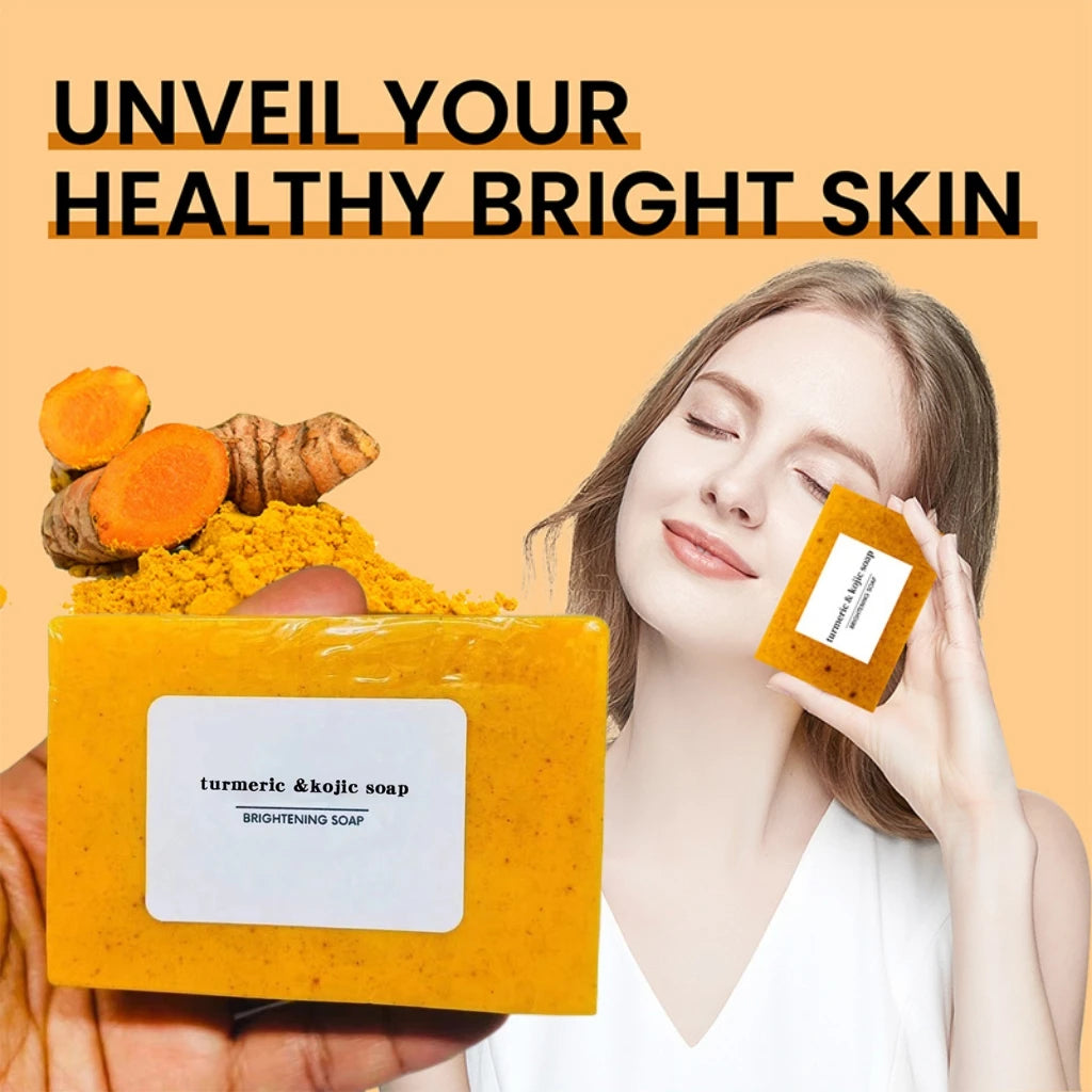 Turmeric Body Care Soap Soap Clean And Removing Skin Grease Control Oil Intake Prevent Dry Skin Toilet Soap Body Care Products - Moyo Elikia