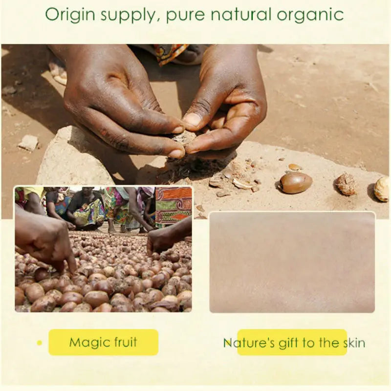100g CHUMOLEE Natural Organic Unrefined Shea Butter Raw Plant Essential Oil Nourishing Skin Care Cosmetics Raw Body Cream - Moyo Elikia