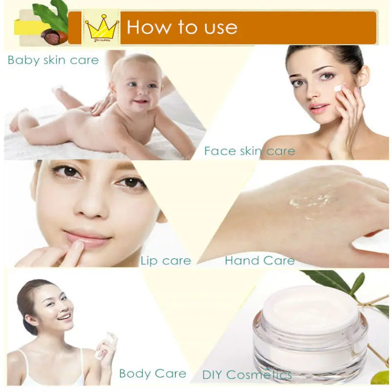 100g CHUMOLEE Natural Organic Unrefined Shea Butter Raw Plant Essential Oil Nourishing Skin Care Cosmetics Raw Body Cream - Moyo Elikia