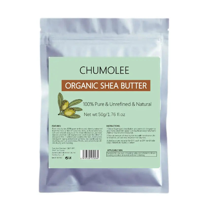 100g CHUMOLEE Natural Organic Unrefined Shea Butter Raw Plant Essential Oil Nourishing Skin Care Cosmetics Raw Body Cream - Moyo Elikia