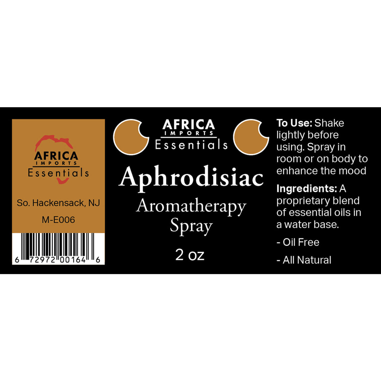 ESSENTIALS: Aphrodisiac Spray - 2 oz. - Moyo Elikia