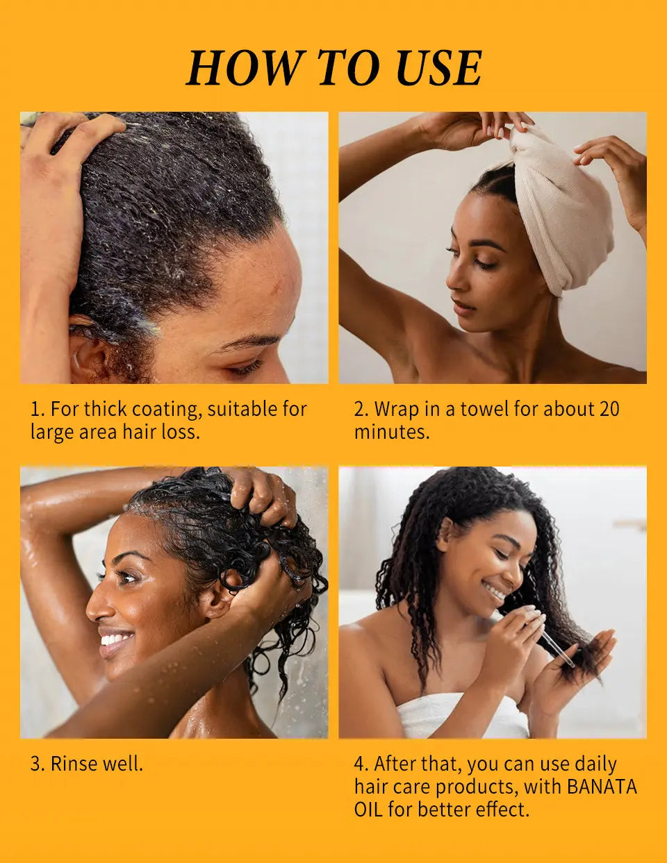 Fast Hair Growth Oil Africa Crazy Traction Alopecia batana Hair Mask Anti Hair Break Hair Strengthener Hair Loss Treatment Spray - Moyo Elikia