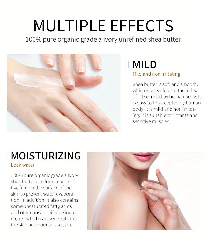 MELAO Organic Shea Butter for Body & Face Organic , 100% Raw & Unrefined to Soften, Smooth & Boost Radiance - Moyo Elikia