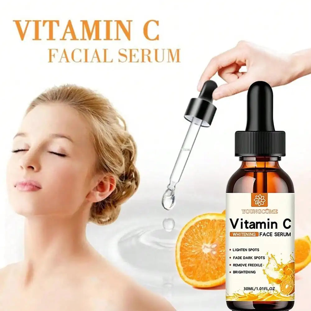 Vitamin C Facial Essence Contains Hyaluronic Acid Dark Spot Remover Moisturizing Repair Anti-aging Essence Facial Skin Care 30ml - Moyo Elikia