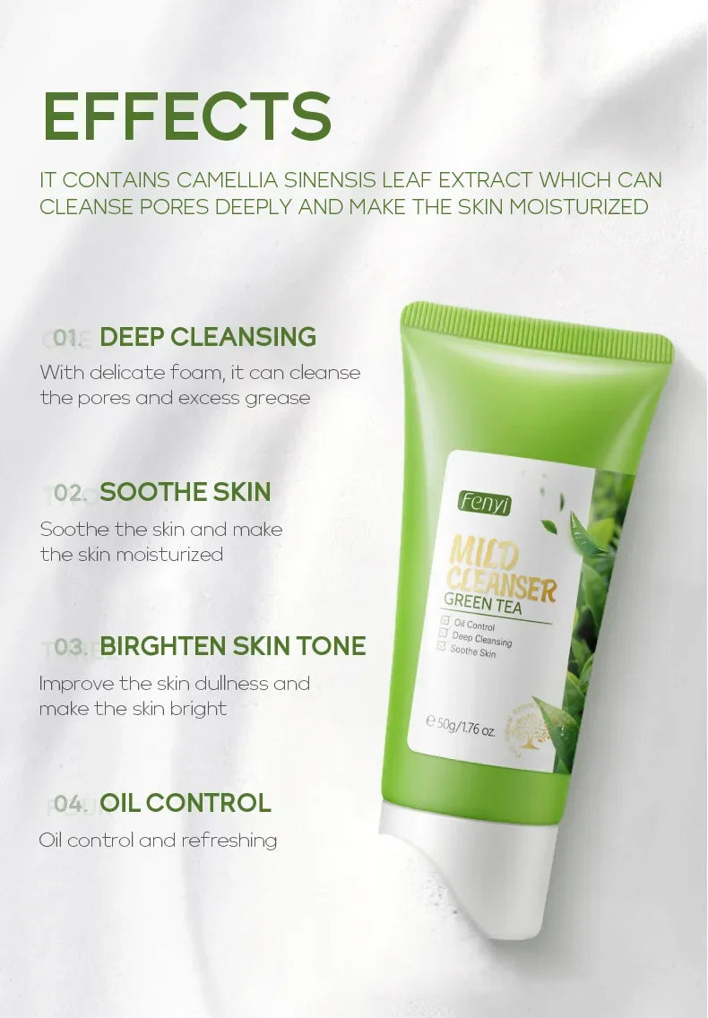 Vitamin C Facial Cleanser Skin Deep Cleansing Moisturizing Blackhead Removal skincare Face Wash Foam Face Cleanser Skin Care - Moyo Elikia