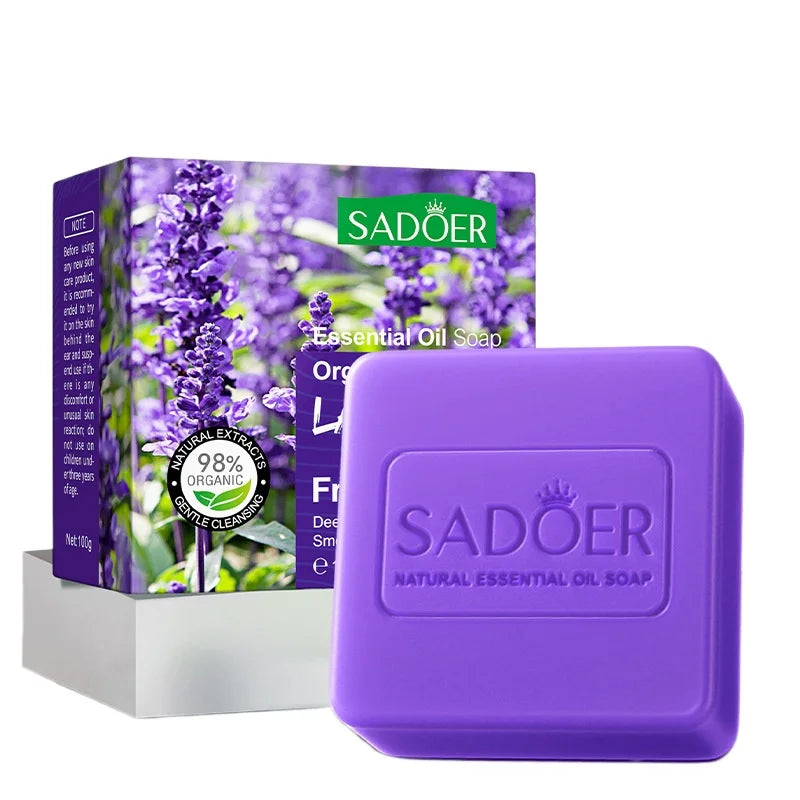 Lavender Essential Oil Soap Turmeric Kojic Acid Handmade Glutathione Skin Whitening Lightening Soaps African Black Sabonia Bar - Moyo Elikia