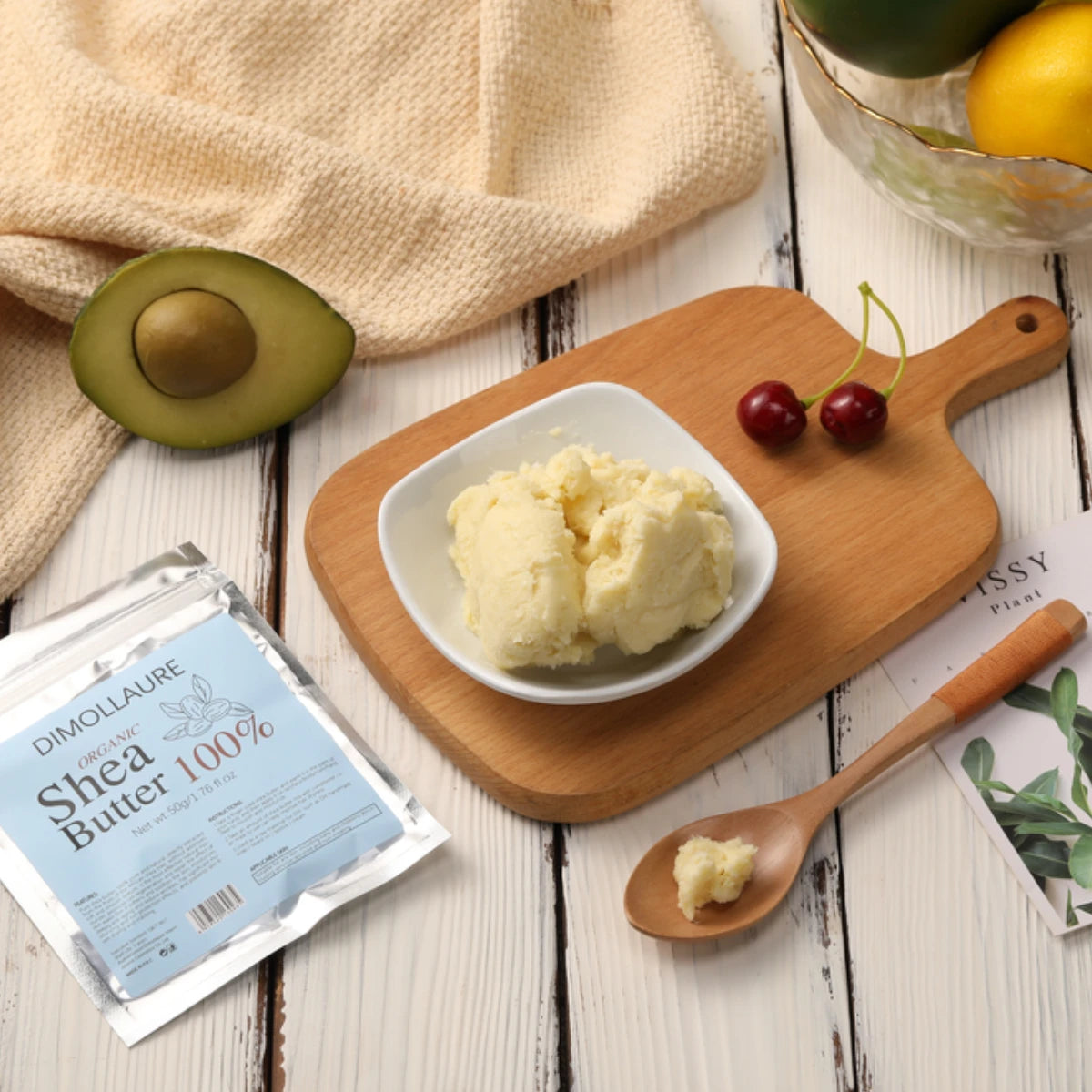 Dimollaure 50g Natural Organic Unrefined Shea Butter Oil Skin Care Body Oil Moisturizing Nourishing Body Massage Cosmetics Oil - Moyo Elikia