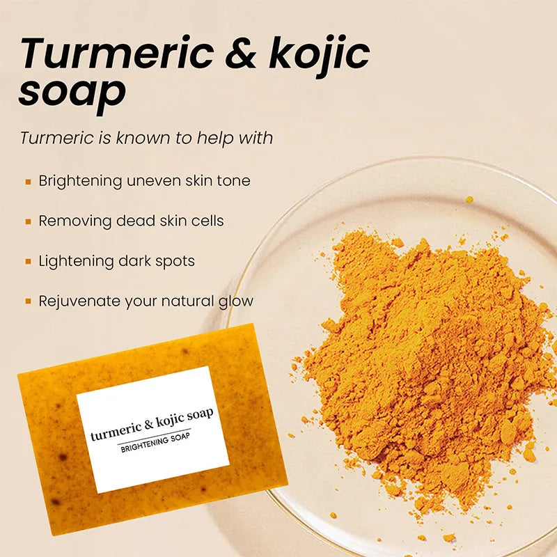 Turmeric Body Care Soap Soap Clean And Removing Skin Grease Control Oil Intake Prevent Dry Skin Toilet Soap Body Care Products - Moyo Elikia