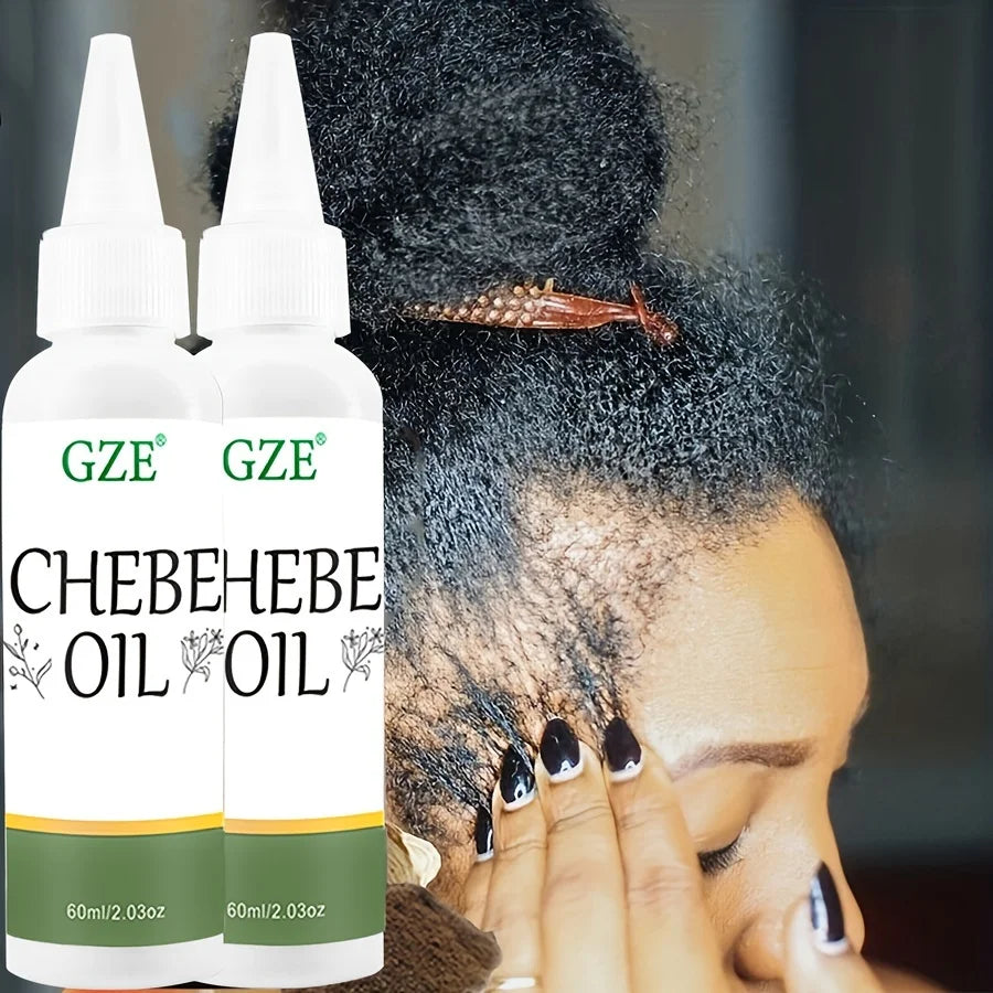 GZE Chebe Hair Oil Made with Chebe Powder - African Chebe Oil for Hair Thickens & Strengthens, Itchy Scalp Relief - Moyo Elikia
