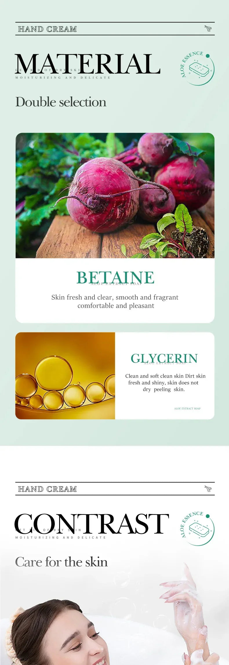 SADOER Aloe Facial Soap Face Wash Foam Facial Cleanser Moisturizing Firming Hydrating Oil Control Body Bathing Handmade Soap - Moyo Elikia