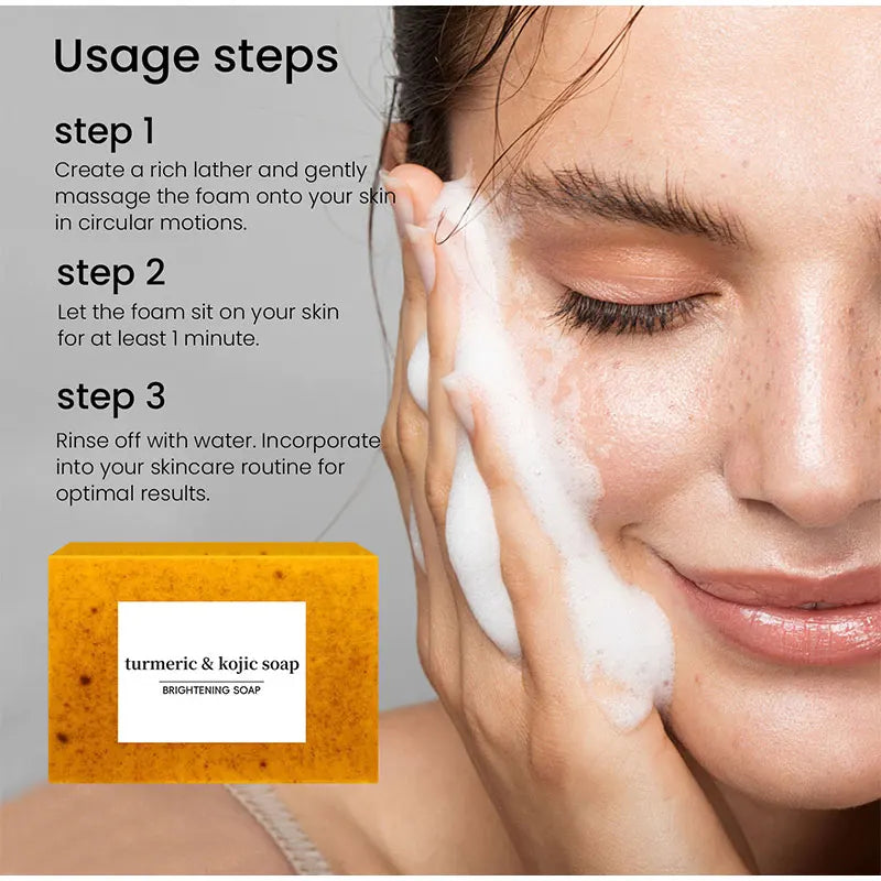 Turmeric Body Care Soap Soap Clean And Removing Skin Grease Control Oil Intake Prevent Dry Skin Toilet Soap Body Care Products - Moyo Elikia