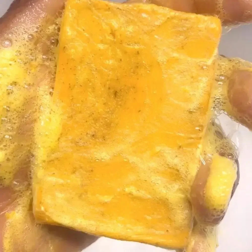 Turmeric Soap & Kojic Acid Soap Body And Facial Cleaning Handmade Soap For Dark Skin Glowing Even Skin Tone Tender Skin Care - Moyo Elikia