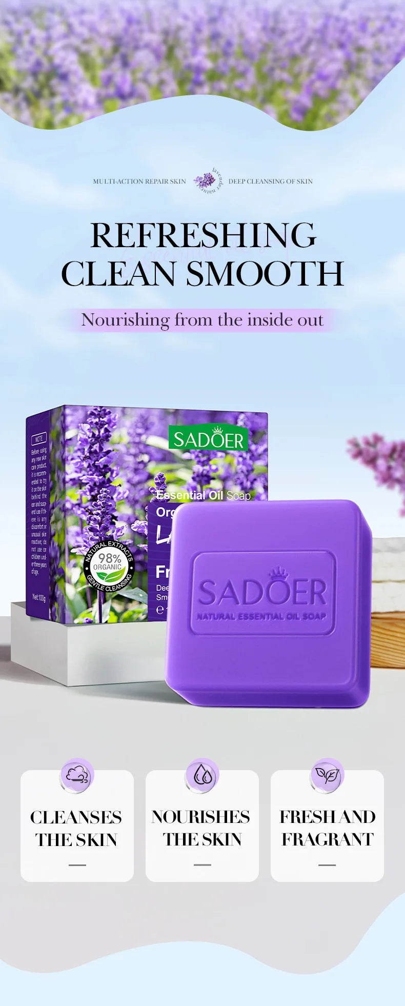 Lavender Essential Oil Soap Turmeric Kojic Acid Handmade Glutathione Skin Whitening Lightening Soaps African Black Sabonia Bar - Moyo Elikia
