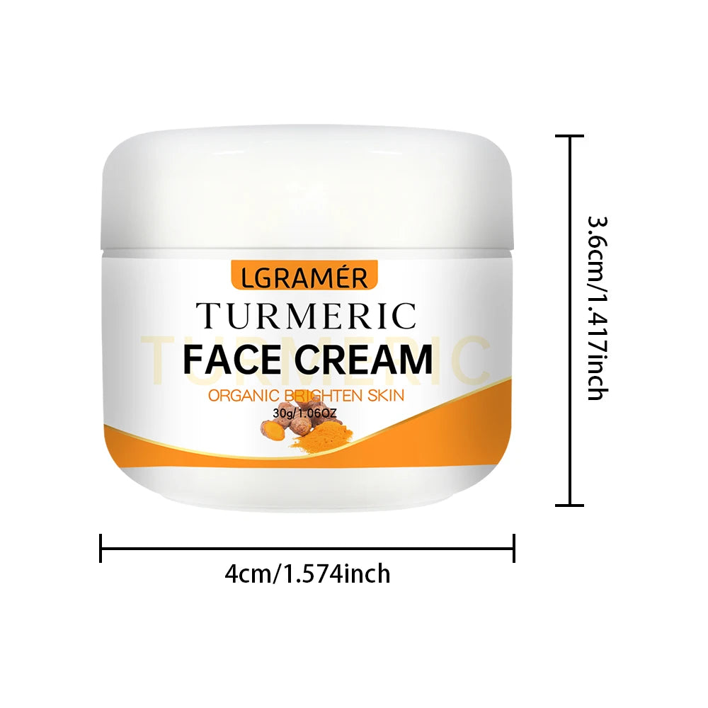 Turmeric Whitening Face Cream Wrinkle Removal Lighten Fine Lines Makes Skin Look More Youthful Birghten Moisturize Facial Care - Moyo Elikia