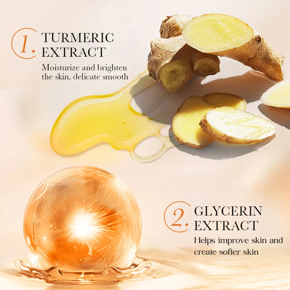 Turmeric Whitening Face Cream Wrinkle Removal Lighten Fine Lines Makes Skin Look More Youthful Birghten Moisturize Facial Care - Moyo Elikia
