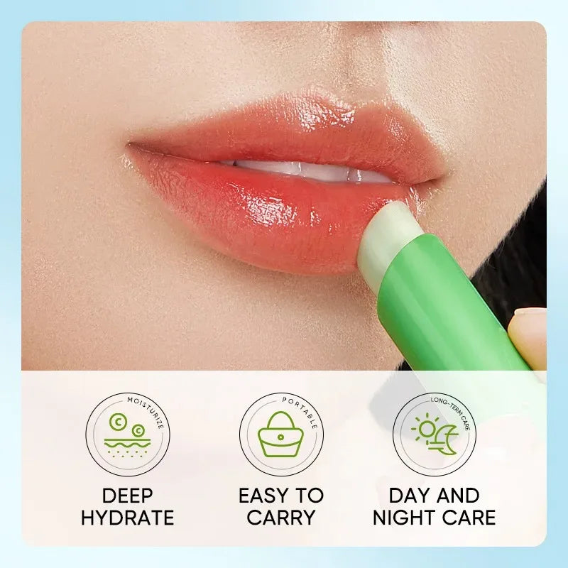 Lip Aloe Balm Nourishing, Refreshing, Hydrating and Moisturizing Preventing Cracking and Repairing Lips Gentle Non Irritating - Moyo Elikia