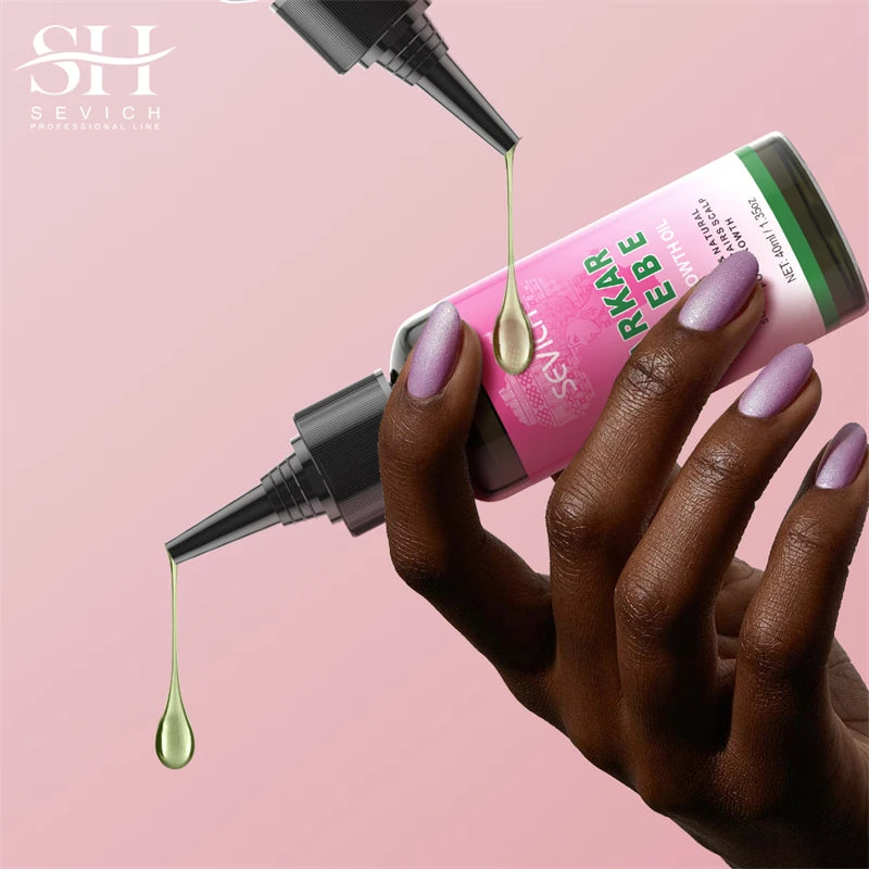 SEVICH Chebe Fast Hair Growth Oil And Scalp Massager Comb Tool Set Karkar Oil Scalp Hair Strengthening Serum Hair Growth Product - Moyo Elikia