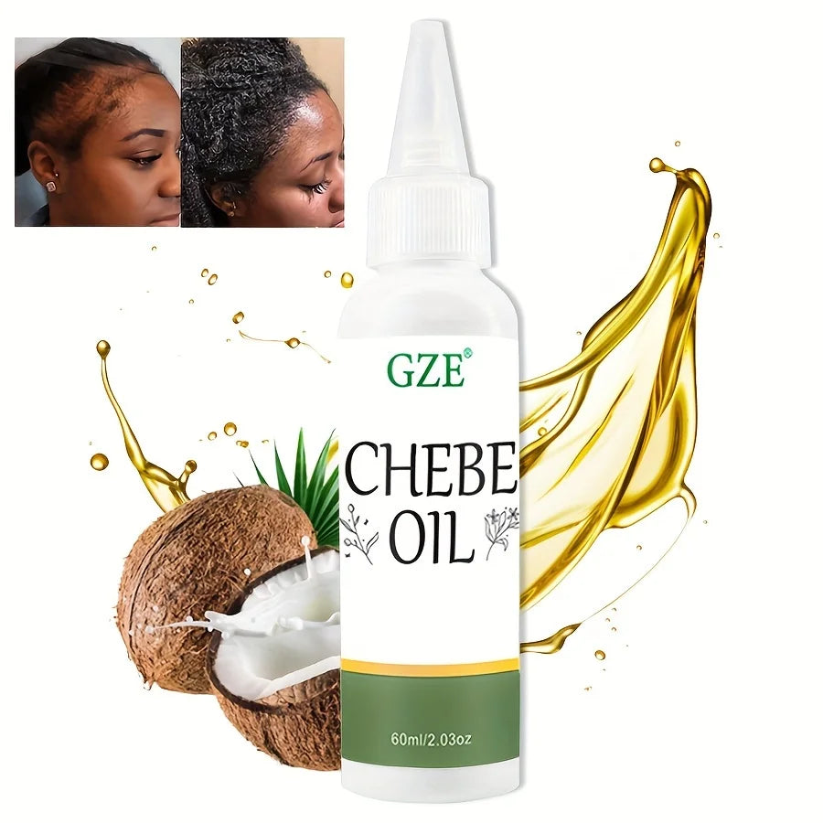 GZE Chebe Hair Oil Made with Chebe Powder - African Chebe Oil for Hair Thickens & Strengthens, Itchy Scalp Relief - Moyo Elikia
