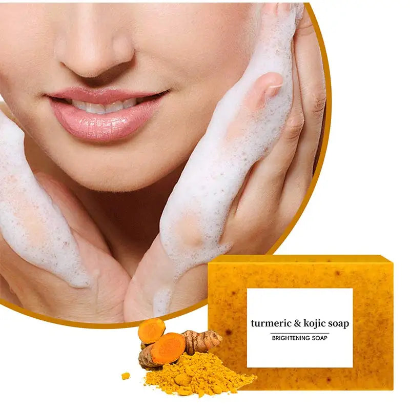 Turmeric Body Care Soap Soap Clean And Removing Skin Grease Control Oil Intake Prevent Dry Skin Toilet Soap Body Care Products - Moyo Elikia