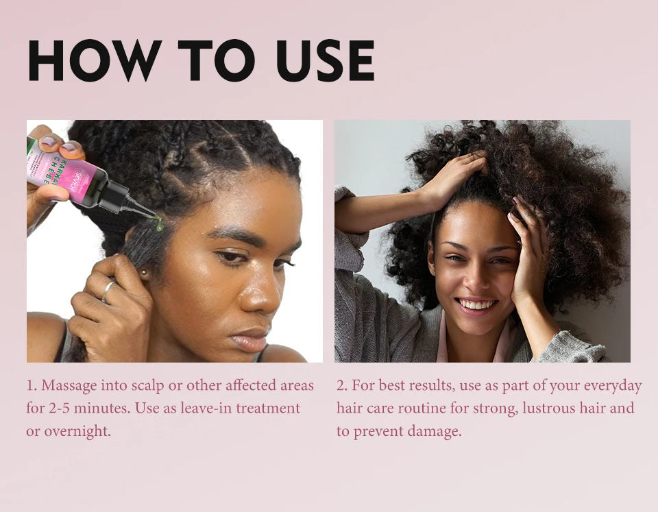 SEVICH Chebe Fast Hair Growth Oil And Scalp Massager Comb Tool Set Karkar Oil Scalp Hair Strengthening Serum Hair Growth Product - Moyo Elikia