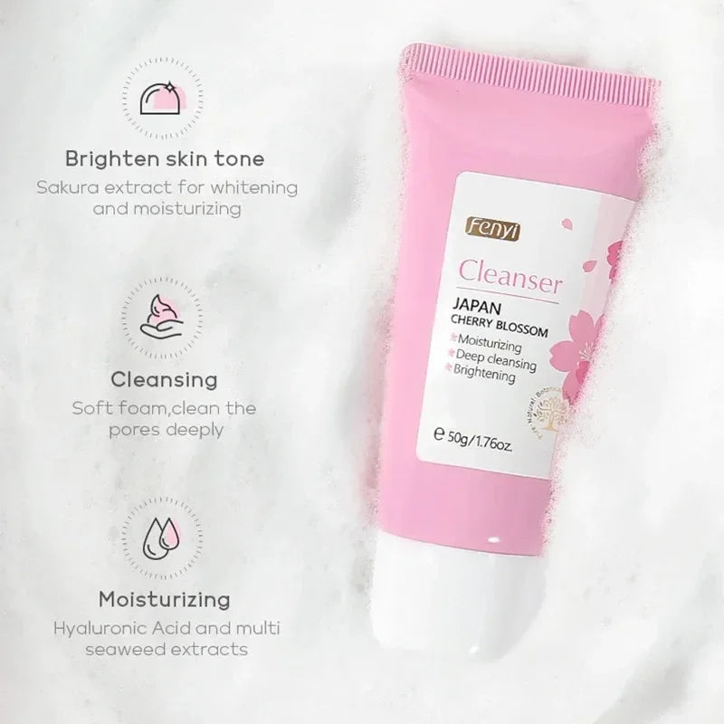 Vitamin C Facial Cleanser Skin Deep Cleansing Moisturizing Blackhead Removal skincare Face Wash Foam Face Cleanser Skin Care - Moyo Elikia