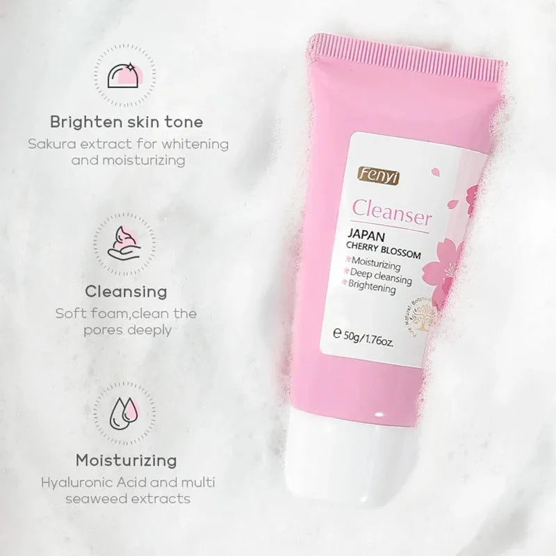 Vitamin C Facial Cleanser Skin Deep Cleansing Moisturizing Blackhead Removal skincare Face Wash Foam Face Cleanser Skin Care - Moyo Elikia
