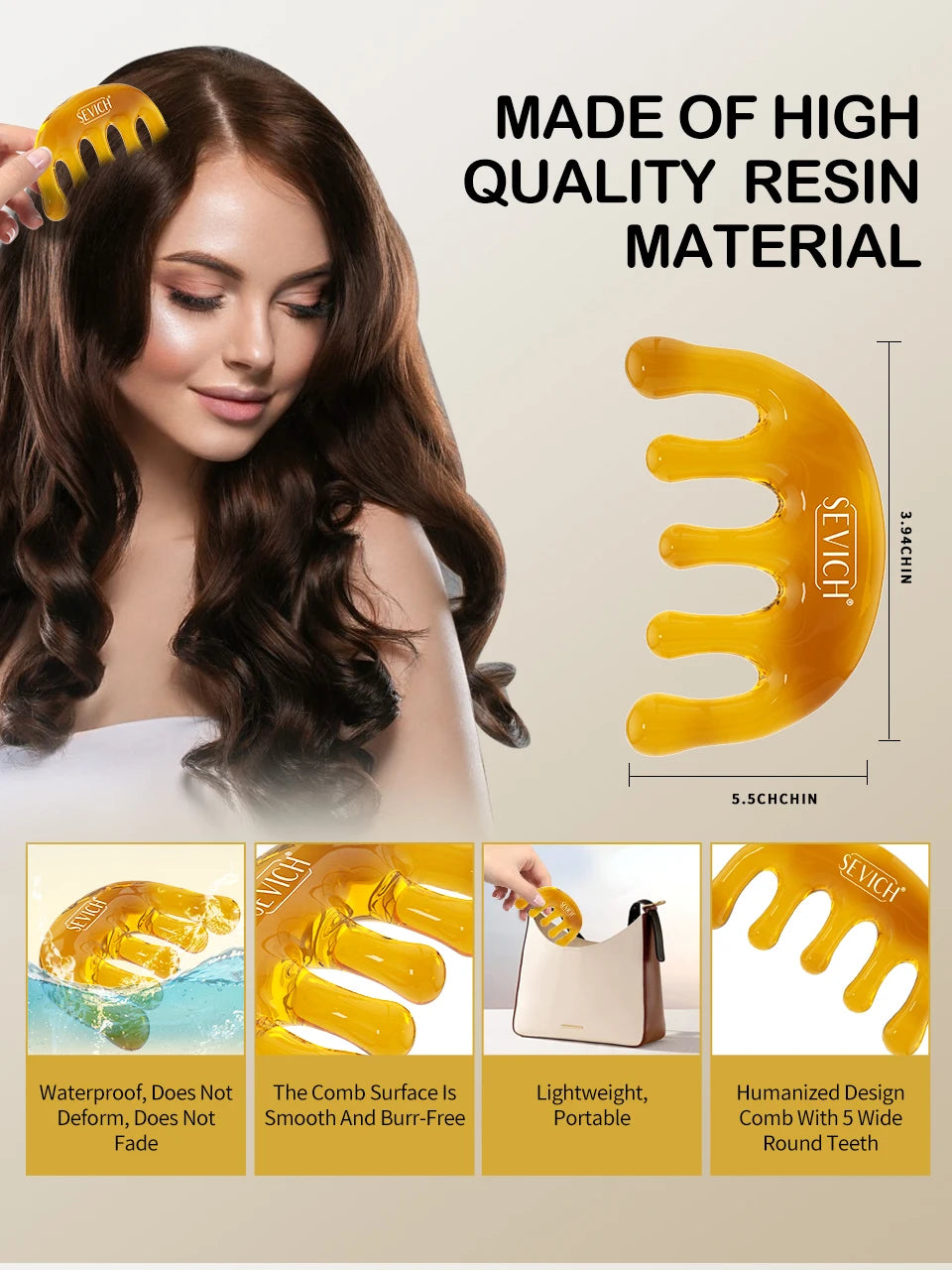 SEVICH Chebe Fast Hair Growth Oil And Scalp Massager Comb Tool Set Karkar Oil Scalp Hair Strengthening Serum Hair Growth Product - Moyo Elikia
