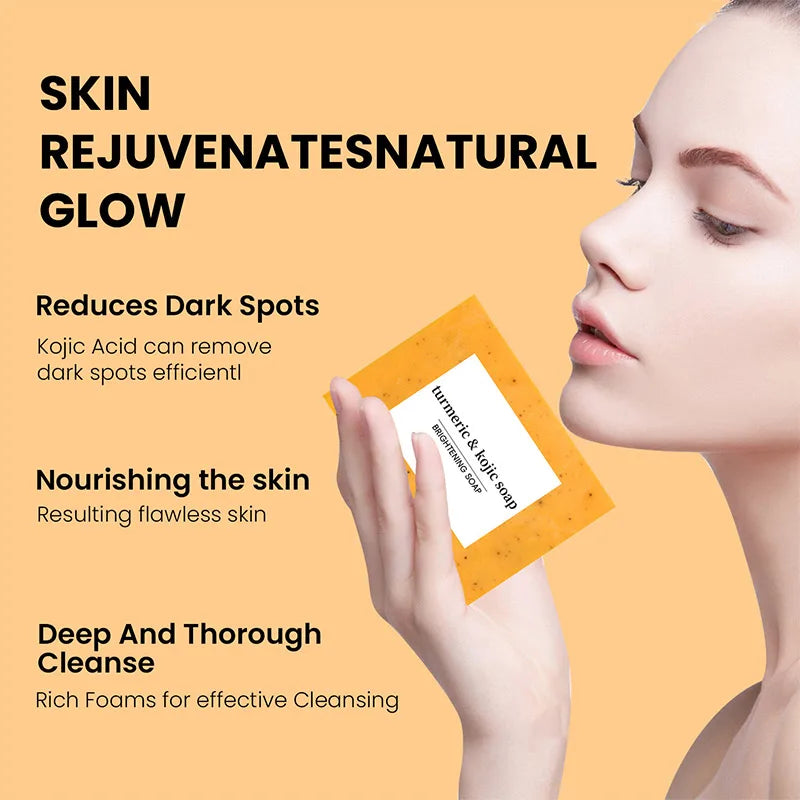 Turmeric Body Care Soap Soap Clean And Removing Skin Grease Control Oil Intake Prevent Dry Skin Toilet Soap Body Care Products - Moyo Elikia