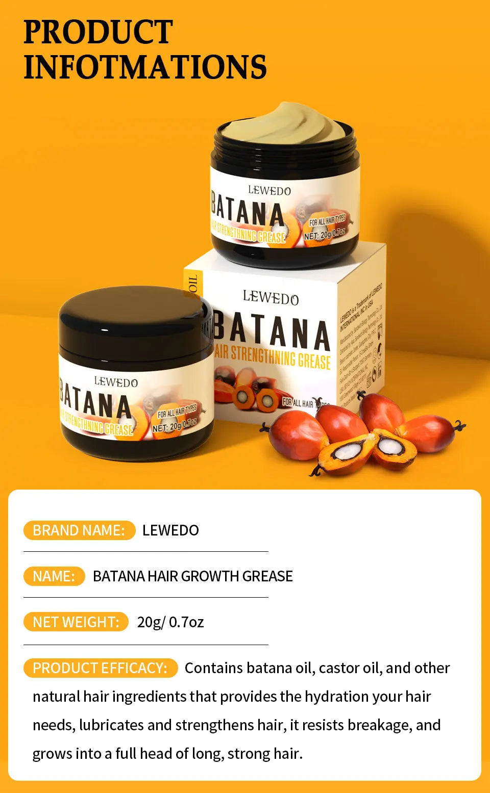 Fast Hair Growth Oil Africa Crazy Traction Alopecia batana Hair Mask Anti Hair Break Hair Strengthener Hair Loss Treatment Spray - Moyo Elikia