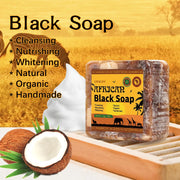 African Black Soap Raw Black Body Cleaning Bath Soap Essential Oil Handmade Soap - Moyo Elikia