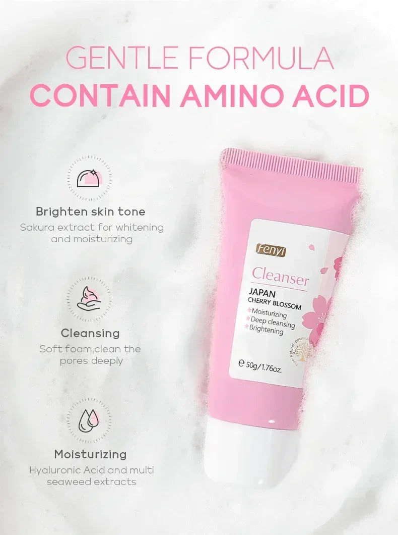 Vitamin C Facial Cleanser Skin Deep Cleansing Moisturizing Blackhead Removal skincare Face Wash Foam Face Cleanser Skin Care - Moyo Elikia