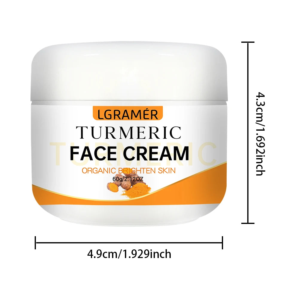 Turmeric Whitening Face Cream Wrinkle Removal Lighten Fine Lines Makes Skin Look More Youthful Birghten Moisturize Facial Care - Moyo Elikia