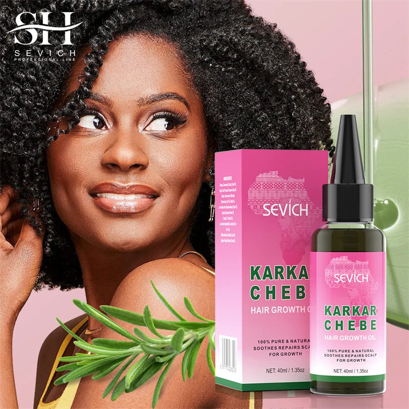 Chebe Fast Hair Growth Sevich Traction Alopecia Hair Karkar Oil Anti Hair Break Hair Strengthen Hair Loss Care Repair Damage - Moyo Elikia