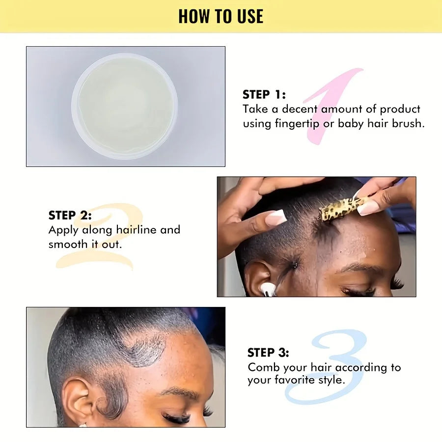 GZE African Black Castor Extra Hold Braid, Loc, Twist Gel, Tames Frizz & Edges, Coconut Oil Edge Control - Moyo Elikia