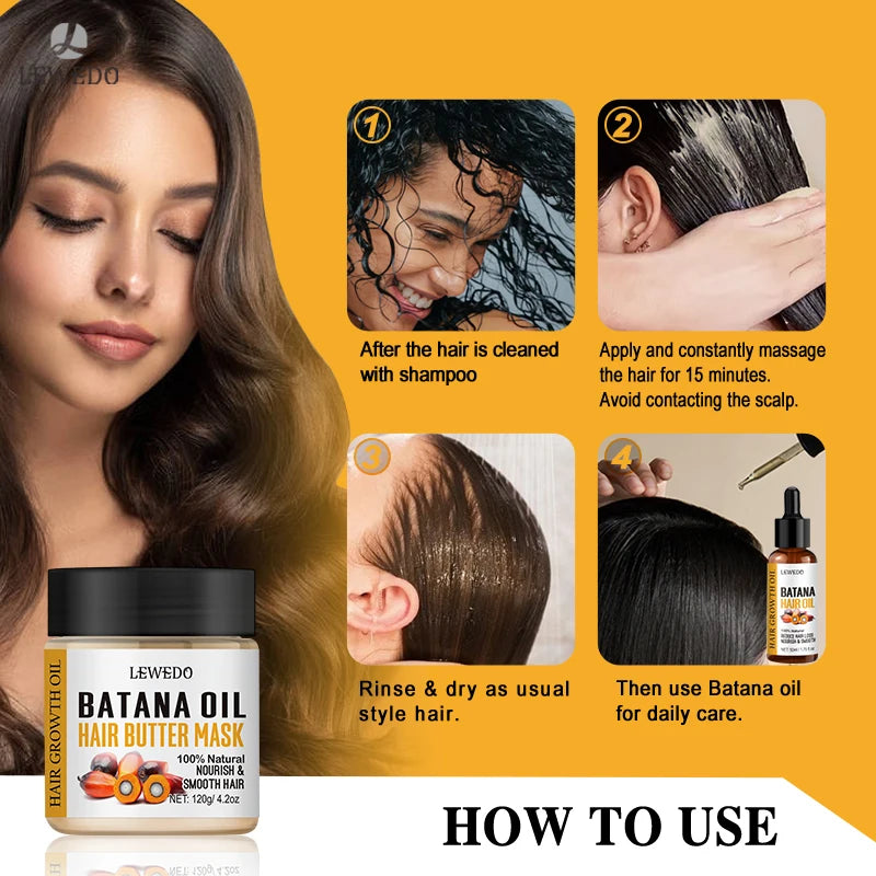 Fast Hair Growth Oil Africa Crazy Traction Alopecia batana Hair Mask Anti Hair Break Hair Strengthener Hair Loss Treatment Spray - Moyo Elikia