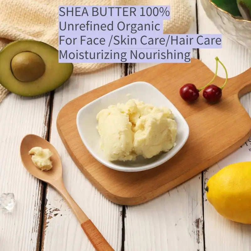 100g CHUMOLEE Natural Organic Unrefined Shea Butter Raw Plant Essential Oil Nourishing Skin Care Cosmetics Raw Body Cream - Moyo Elikia