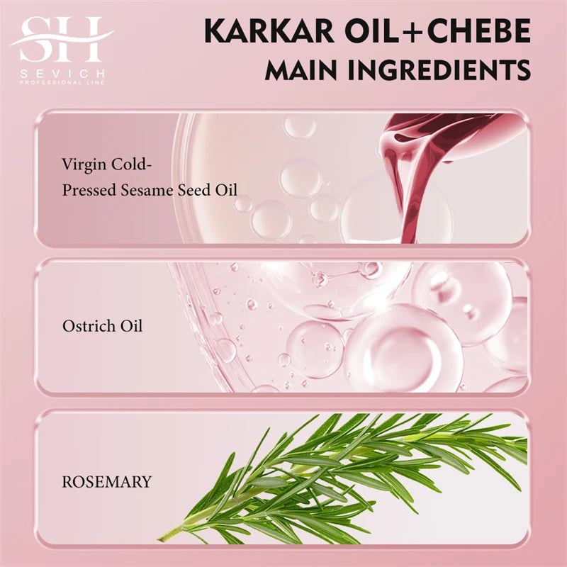 Chebe Fast Hair Growth Sevich Traction Alopecia Hair Karkar Oil Anti Hair Break Hair Strengthen Hair Loss Care Repair Damage - Moyo Elikia