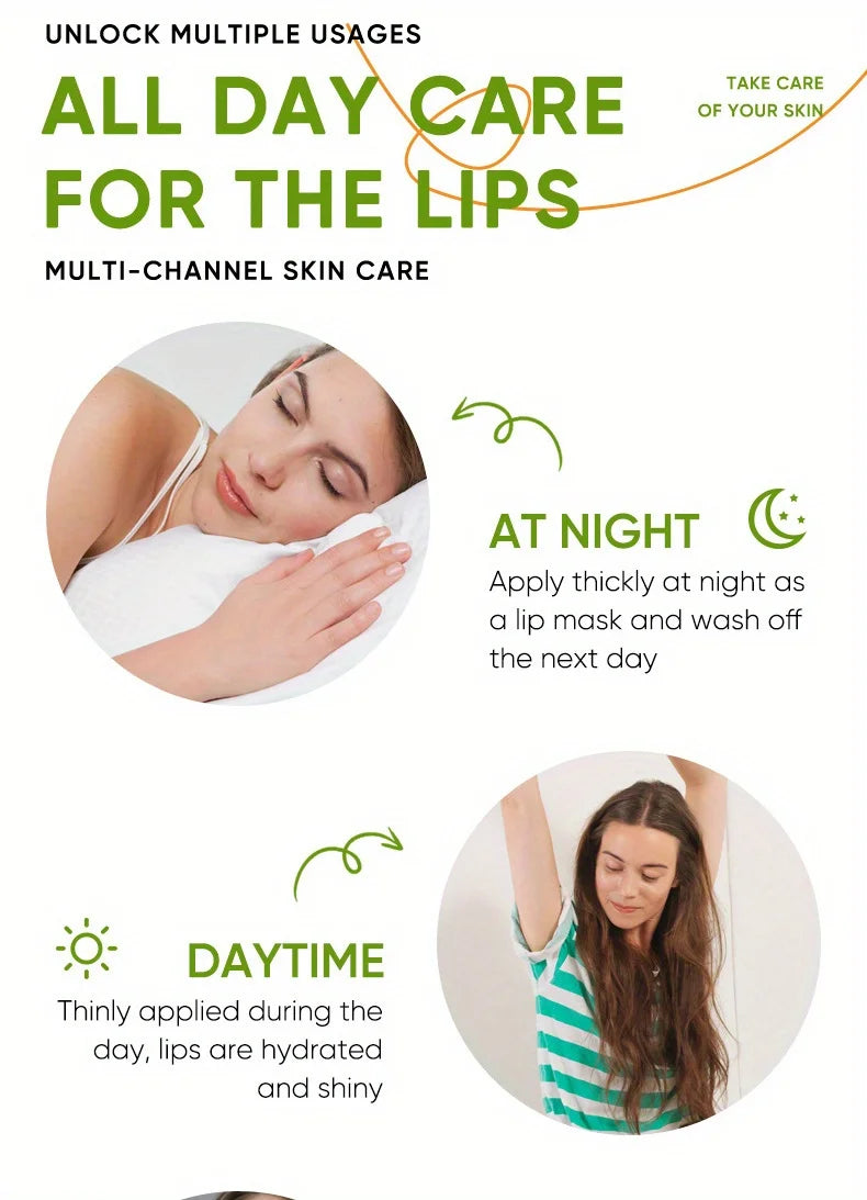 Lip Aloe Balm Nourishing, Refreshing, Hydrating and Moisturizing Preventing Cracking and Repairing Lips Gentle Non Irritating - Moyo Elikia