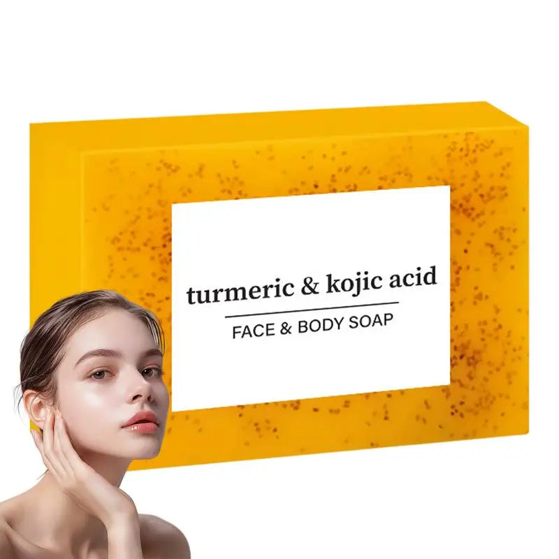 body soap bar Brightening Lemon Turmeric Soap Body Cleaning Lightening Dark Underarm Leg Body Cleansers Brightening Face Soap - Moyo Elikia