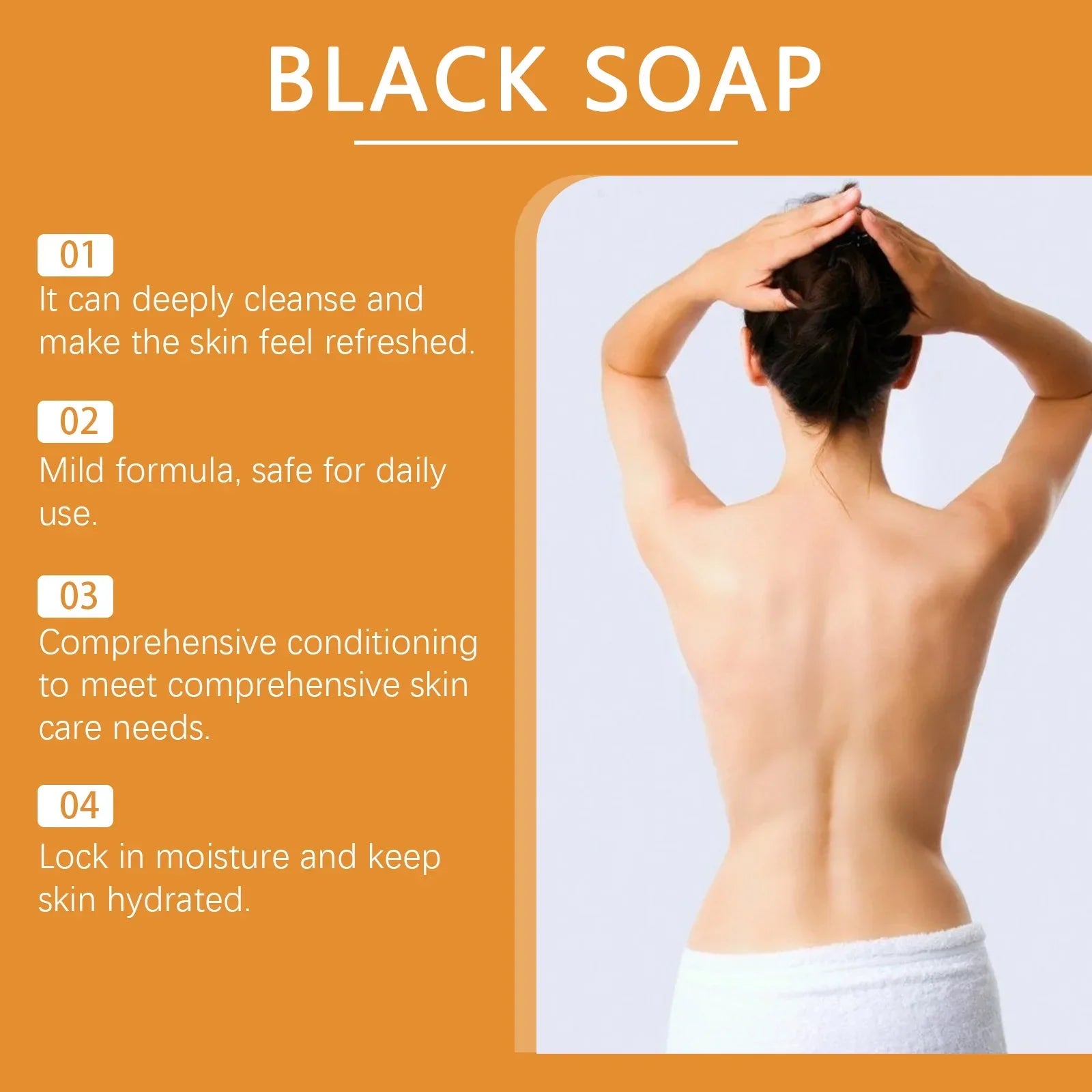 African Black Soap For Nourishing Brightening Skin Gentle Cleansing Exfoliator Reduce Pigmentation Lightening Body Bath Soap Bar - Moyo Elikia