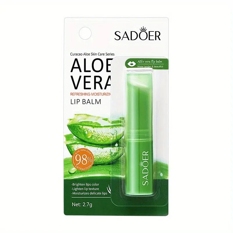 Lip Aloe Balm Nourishing, Refreshing, Hydrating and Moisturizing Preventing Cracking and Repairing Lips Gentle Non Irritating - Moyo Elikia