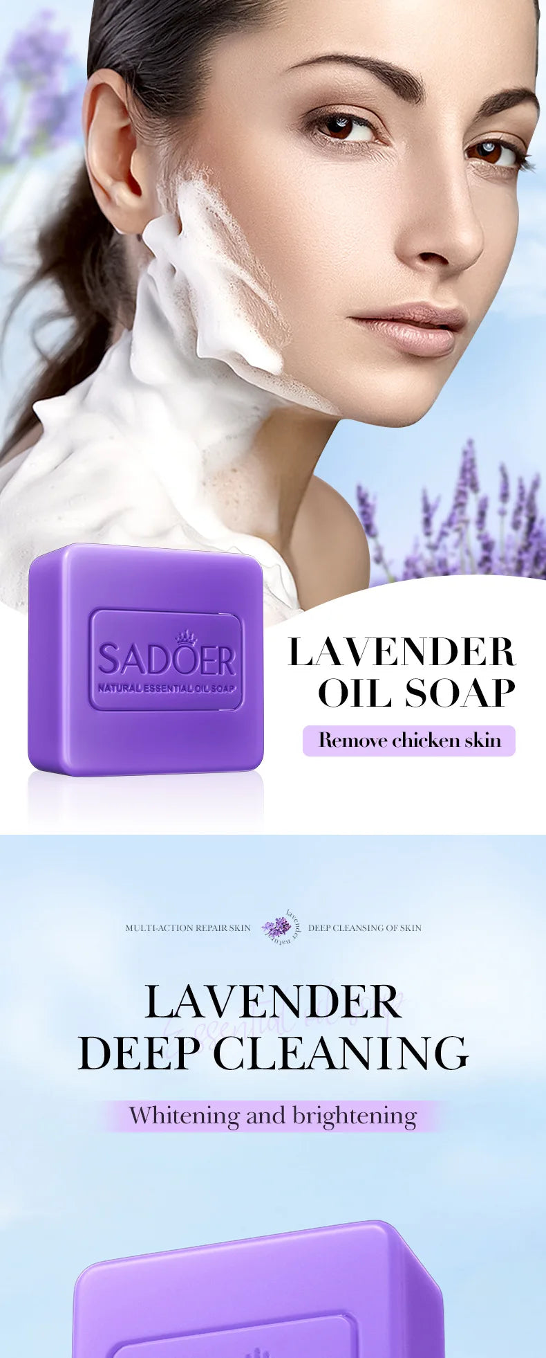 Lavender Essential Oil Soap Turmeric Kojic Acid Handmade Glutathione Skin Whitening Lightening Soaps African Black Sabonia Bar - Moyo Elikia