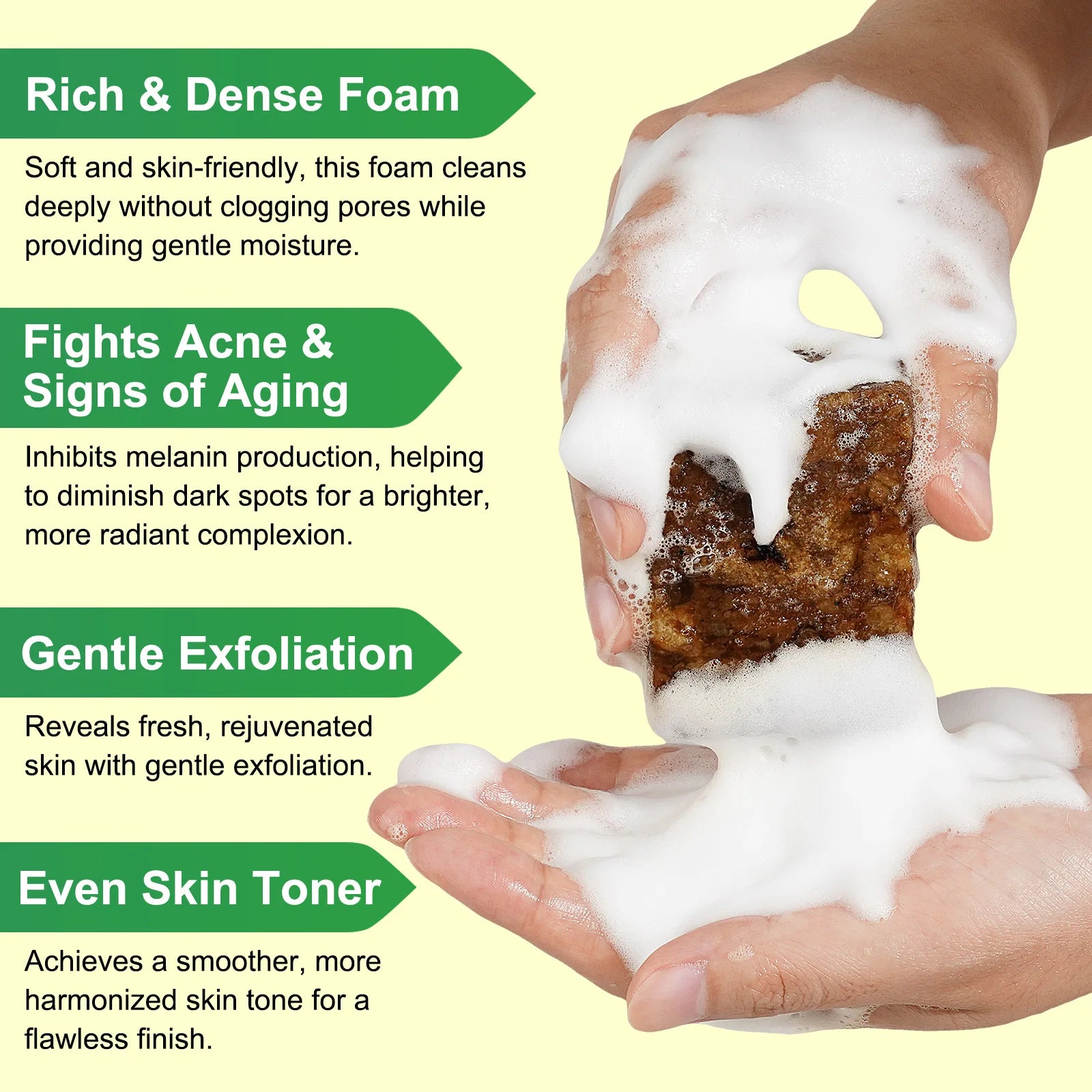 Organic African Black Soap, African Soap for Acne & Dark Spots, Raw Black Soap Bar for All Skin Types Face, Body, Hair, 3.53 oz - Moyo Elikia