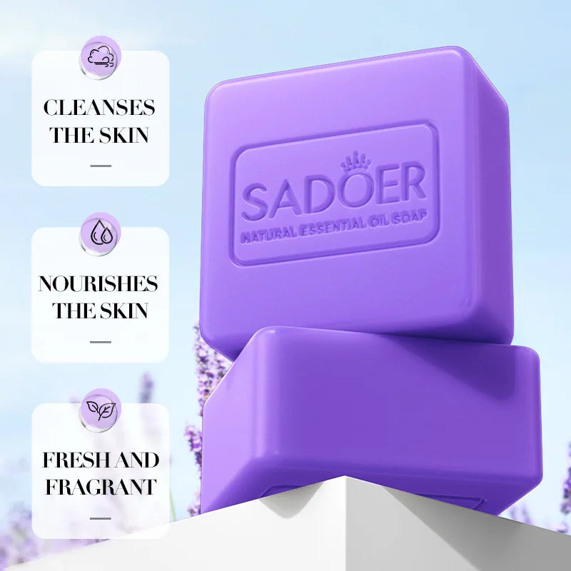 Lavender Essential Oil Soap Turmeric Kojic Acid Handmade Glutathione Skin Whitening Lightening Soaps African Black Sabonia Bar - Moyo Elikia