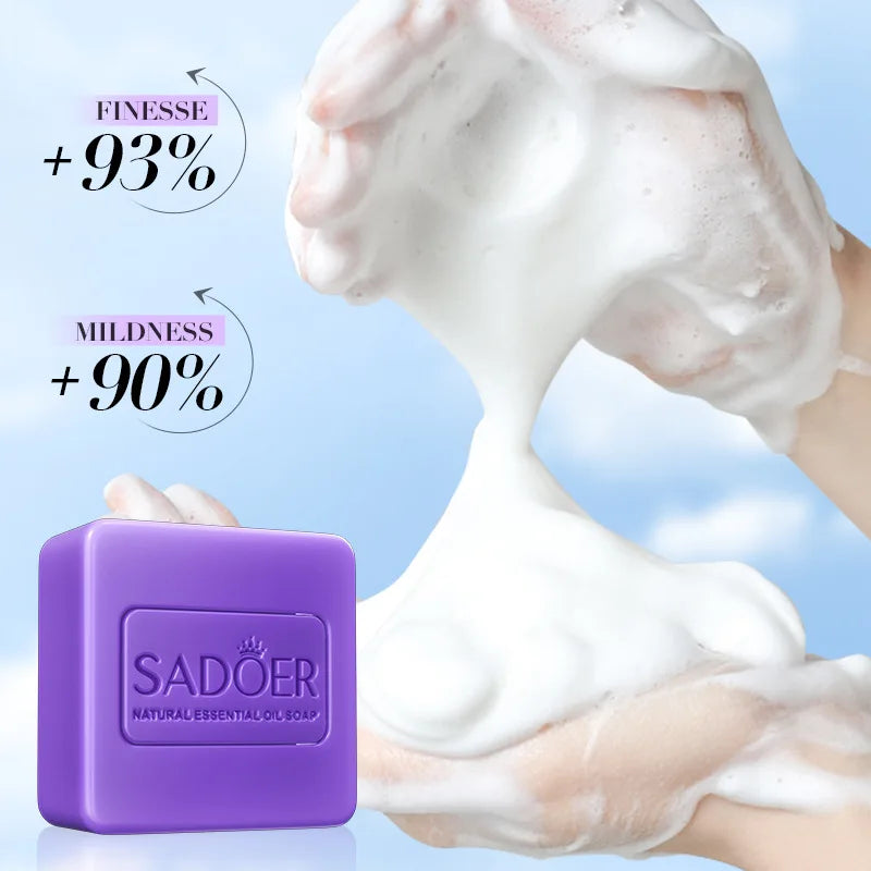 Lavender Essential Oil Soap Turmeric Kojic Acid Handmade Glutathione Skin Whitening Lightening Soaps African Black Sabonia Bar - Moyo Elikia
